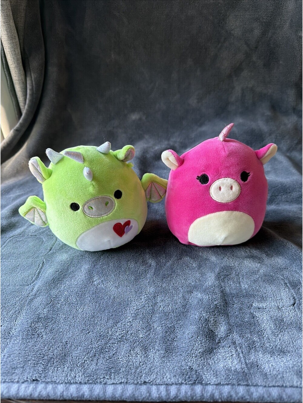 6” Squishmallow Dragons Pink And Green (2)